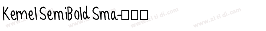Kernel SemiBold Sma字体转换
